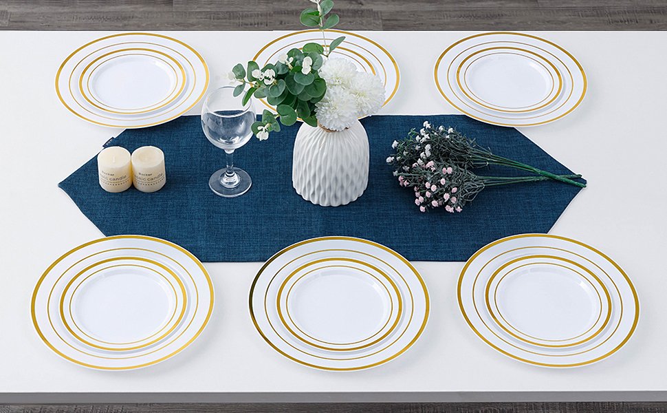 10.25 Dinner Plates ＆ 7.5 Dessert Plates Sets A+4