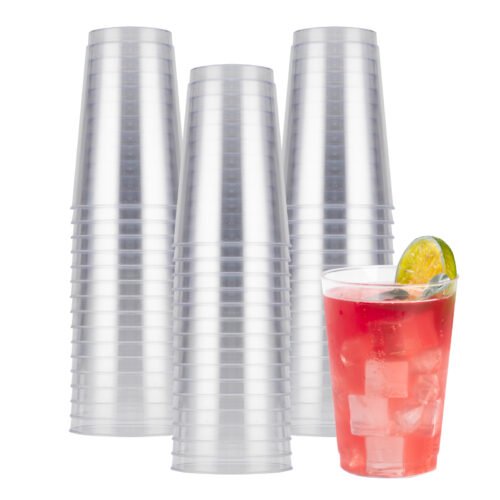 12oz Disposable Clear Plastic Cups