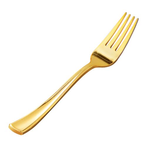 Goodluck Gold Plastic Forks Goodluck Gold Plastic Forks