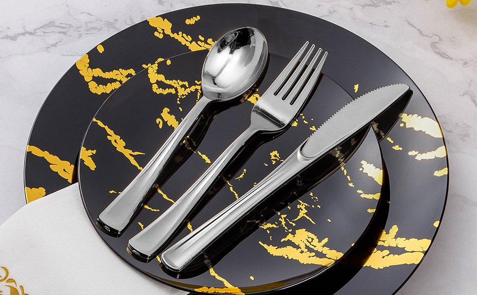 Goodluck Silver Plastic ForksA2