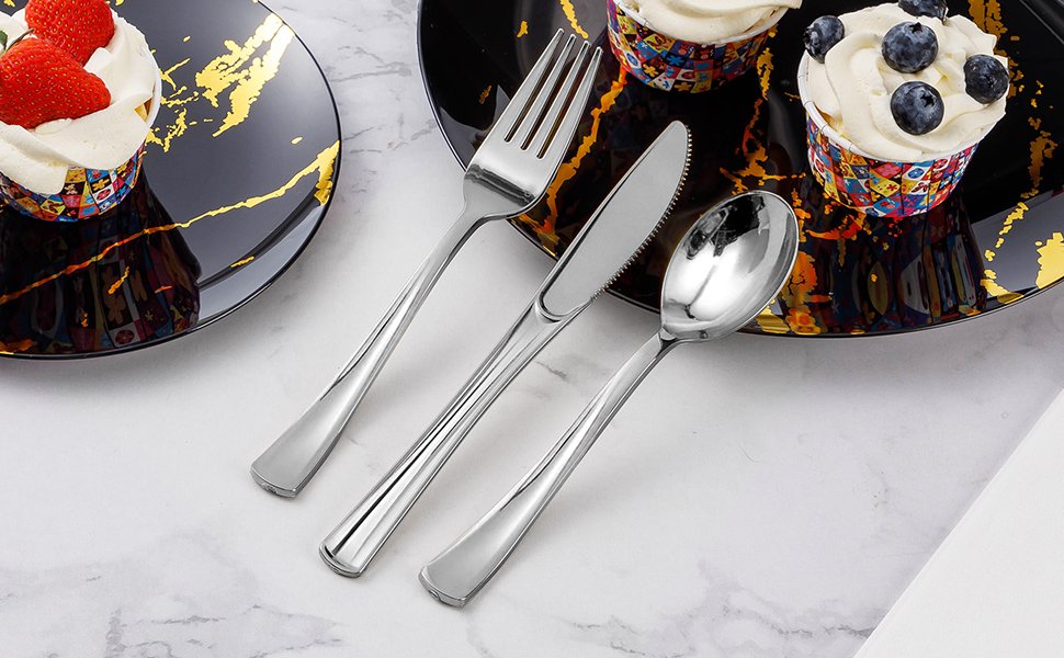 Goodluck Silver Plastic ForksA3