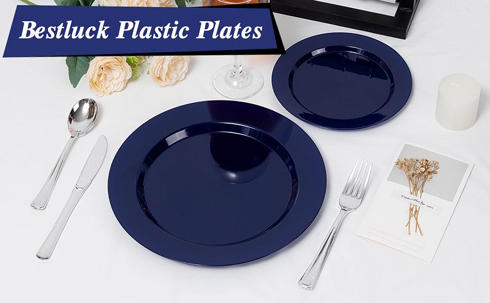 10.25& 7.5 Blue Plates Sets A1