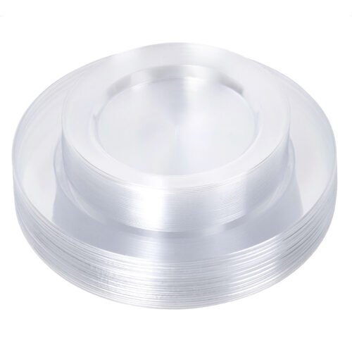 10.25& 7.5 Clear Plates Sets