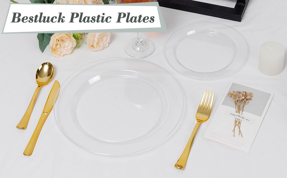 10.25& 7.5 Clear Plates Sets A1