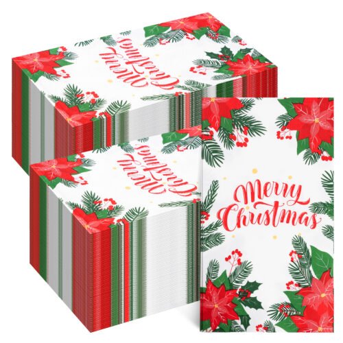 Red Christmas Tree Napkins